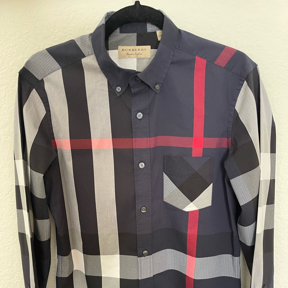 Check Stretch Cotton Poplin Shirt